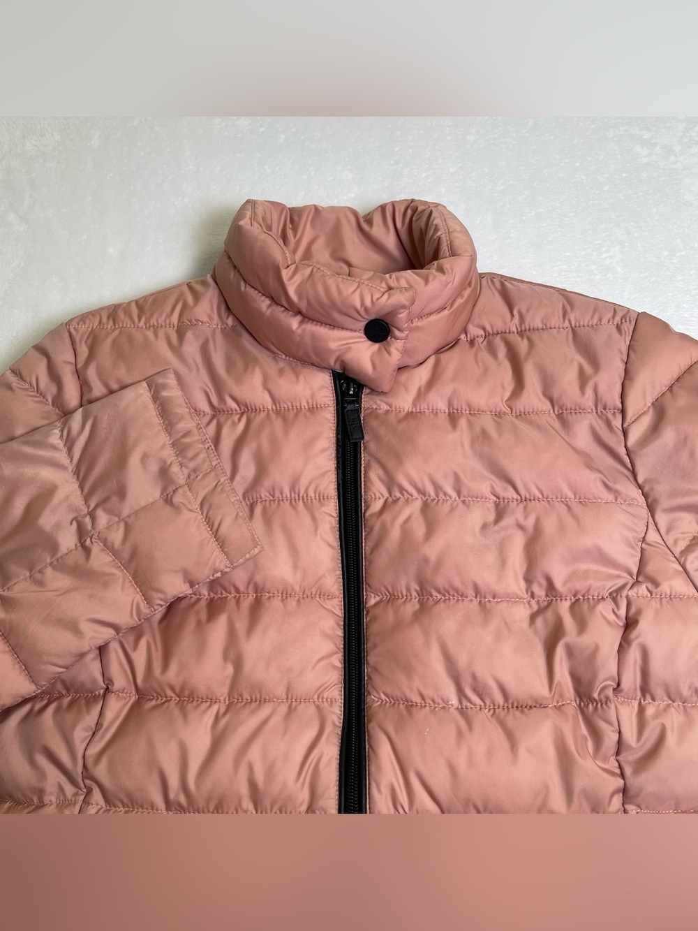 Kenneth Cole Pack-It Packable Puffer Jacket Blush Pink Size S Travel Outerwear